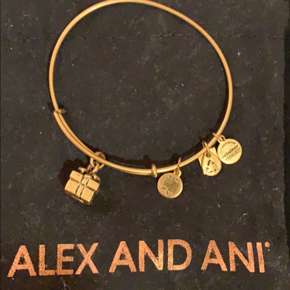 Alex and Ani gold bracelet with gift box